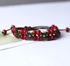 Bracelet boutique four-leaf clover hand-woven ceramic bead chain bronze national wind girlfriend bracelet WY1010