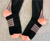 Designer knee length socks Stockings for women girl 2019 New Italy Brand Classic Knitted Cotton Shoe Hosiery Mid-calf Length Socks gifts