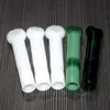 Jade Green Glass Tubos manual Lollipop forma