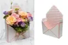 Confezione regalo Busta creativa festosa Piega la scatola dei fiori Forniture per fidanzamento di nozze Decorazioni per feste per eventi