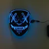 Halloween Straszny Maska Cosplay Led Kostium Maska El Wire Light Up na Halloween Festival Party Costume