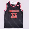 2021 New Louisville College Basketball Jersey NCAA 33 Nwora Black All Stitched and Embroidery Men Youth Size