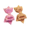 5 polegadas Bebé Glitter Cabelo Bow Kids Hairpins Clipe para crianças acessórios de cabelo TS206