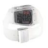 Armbandsur transparent klassisk herrsportklocka kvarts högkvalitativ mode silikonband man tittar på klockor1