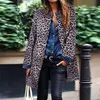 Herbst Leopard Print Cardigans Mänt