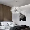 Moderne Creative Crysta Lamp Paardebloem Kroonluchter Crystal Kralen Hanglamp voor Cafe Woondecoratie LED Lighting Pentant Lights