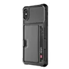 Magnetstativ telefonfodral för iPhone 12 11 Pro X Xs Max XR 8 7 6s Plus Full Cover Shell Car Holder Case With Credit Card Slots1596411