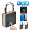 Smartplintprint Padlock Ze Stali Nierdzewnej Biometryczna Portable Outdoor Kłódka z kluczem