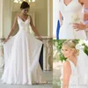 2019 Sexig Boho Sommar Bohemian Beach Bröllopsklänning Högkvalitativ Land Gotisk Long Garden Bridal Party Gown Plus Size Vestido de Noiva