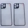 Protector de pantalla de vidrio templado trasero de aleación de titanio con borde de Metal curvado 5D trasero para iPhone 11 pro max iPhone XR XS Max vidrio trasero