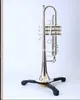 Yeni Geliş 180S sistemi -37 Ağız ile Bb Düz Küçük Trompet Gümüş Kaplama Müzik Aletleri Yüksek Kalite