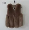 2017 Nuovo Inverno Spessore Caldo Gilet di Pelliccia Cappotto Donne Gilet di Pelliccia Sintetica Cappotti Corti Gilet di Alta Qualità Giacca Femminile Capispalla