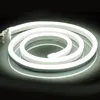 AC 110V Rope de Neon LED tira única cor única 50 metros ao ar livre IP67 5050 Lâmpada SMD 60LEDS / M com fonte de alimentação Cuttable a 1meter