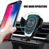 Chargeur sans fil pour voiture 10 W, charge rapide, support de téléphone par gravité pour grille d'aération, compatible avec iPhone, Samsung, Huawei, tous les appareils Qi