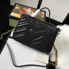 Высочайшее качество Новый стиль Роскошная Marmont мешки плеча женщин цепи Crossbody сумка Pu кожаные сумки кошелек Женский Посланника сумка