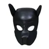 Bondage New Open Eye Dog Puppy Hood Mask Neopreme Full Face Muso Orecchie Copricapo Cosplay A43