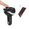 Trasmettitori Bluetooth FM Modulatore ausiliario Kit vivavoce Car Audio Lettore MP3 con caricabatterie per auto a ricarica rapida 2.1A