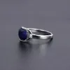 GEM039S BALLET Anillos de Compromiso de Plata de Ley 925 324Ct anillo de piedras preciosas de zafiro azul Natural para mujer joyería fina CJ1912057172390