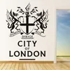 City Of London Wall Sticker Badge Animali Decalcomanie da muro Modern Home Decor Rimovibile Soggiorno Camera da letto Art Decal8881099