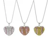 Diamond Heart Pendant Necklace Party Favor Creative Softball Pendants Peach Heart Necklaces Fashion Accessories