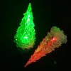 Akrilik Yanıp Sönen Renkli Noel Ağacı Çocuk Parlayan Oyuncaklar LED Renkli Yeni Yıl Kristal Flaş Küçük Gece Işıkları Noel Hediyeleri