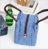 Mão-realizada Bento Bag Pack impermeável mamãe senhora lancheira pequena pano sacos bolsa