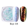 1pcs 1g espelho prego Glitters Set Pigment Manicure Prego Design Brilho Chrome Ouro Prata Pó Poeira Decoração Gel