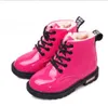 Fashion Kids Martin Boots High Sneakers PU Leather Boy Girls Baby Snow Boots Winter Childrens Shoes Size 21-35318Y