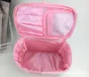 Cartoon My Melody Pink Pu Leather Makeup Bag Cosmetic Påsar Make Up Box Women Beauty Case Storage Towerry Bag T2005196653498