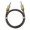 Högkvalitativ ljudlinje av stor kalebass i färgnät 3.5mm Plug Audio Cable Toppkvalitet för MP3 Speaker Car Palyer Mobiltelefon