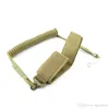 Outdoor Taktische Aufgabe Seil Single Point Frühling Gun Lanyard Telefon Seil Gurt Radio Sicherheit Seil Schlüsselbund Halter Jagd Zubehör