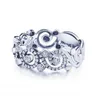 Choucong handgjord kvinnlig blomma ring 925 sterling silver engagemang bröllop band ringar för kvinnor diamant smycken