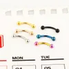 16 Gauge Stainless Steel Eyebrow Rings Anodized Lip Bars Nose Studs lage Tragus Barbell Body Piercing Jewelry2246509