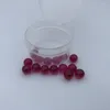 6mm Ruby Ball Terp Pearls Dab Pearl Insert Red Color For 25mm 30mm Quartz Banger Nails Glass Bongs Quartz Terp Pearl Ball