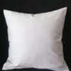 Funda de almohada de sarga de algodón blanco puro para plantillas/pintura/bordado/HTV 280GSM funda de cojín de algodón blanco grueso en blanco