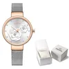 Nouveau navigation en or rose gorne regarde habiller le quartz watch dames with luxury box femelle wrist watch horloge girl pour 282i