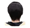 short black wig men cosplay