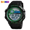 SKMEI Mannen Sport Watch Digital 2 Time Wekker Horloges Waterdichte LED Sport Digitale Horloge Relogios Masculino 1387