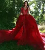 Bubai vinho vermelho sereia vestido de casamento com trem destacável 2020 saudi árabe rendas vestidos de casamento botão apliques vestidos nupciais