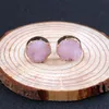 All'ingrosso-12mm imita Drusy Druzy Orecchini placcati oro Candy Gemstone Imitazione pietra naturale Orecchini per donna Lady Jewelry