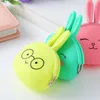 Silicone Coin Purse Cute Cartoon Rabbit Coin Purse Women Girls Small Wallet Mini Key Bag Kawaii Pouch Gift LX5582