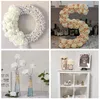 Hot Selling Färgglada Foam Artificial Rose Flowers W / Stam, DIY Wedding Bouquets Corsage Wrist Flower Headpiece Centerpieces Home Party Decor