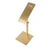 Metal Polished Gold Shoe Display Stand Riser shoe Bracket Metal Shoe Holder rack