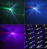 6 kanal RGBW DMX512 LED Mini Butterfly Stage Light Effect Voice-Activated Automatisk kontroll LED Flash Laser Light