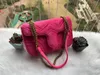 Designer-marmont sammet v￤skor handv￤ska kvinnor axelv￤ska designer handv￤skor purses guldkedja mode crossbody bag286p