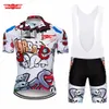 Crossrider 2019 Funny Cycling Short Jersey 9D Bib Set MTB Bike Clothing Breattable Cykel Wear Herr Maillot Culotte254p