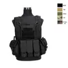 Tactical Molle Vest Outdoor Sports Airsoft Gear Molle Pouch Bag Carrier Camouflage Combat Assault Chest Rig No06-005