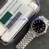 Męskie sprzedaż Najlepsza Jakość 41mm AR Factory V2 Black Dial Automatyczny 2824 ETA 904L Stalowa bransoletka Jubileuszowa Mężczyźni 126334 Datejust na rękę