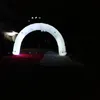 Гигантская белая надувная арка со светодиодной лентой и воздуходувкой для украшения парада или музыкальной вечеринки
