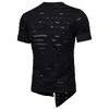 Mannen Designer Zomer T-shirts Nieuwe Heren Zomer Tees Onregelmatige Zoom Rits Vest Ronde Hals Top T-shirt Katoenen T-shirt effen Heren Cl9394768